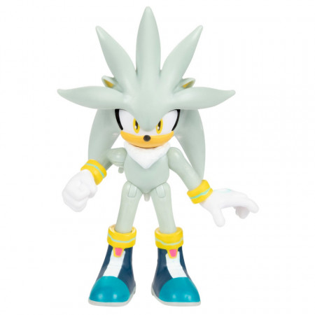 Figurina Articulata Sonic The Hedgehog 6cm, model Silver