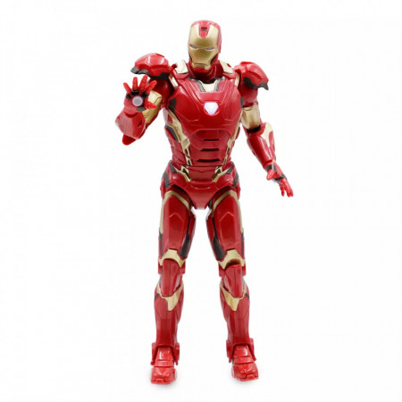 Figurina interactiva premium Iron Man, lumini, sunete si fraze, 25 cm