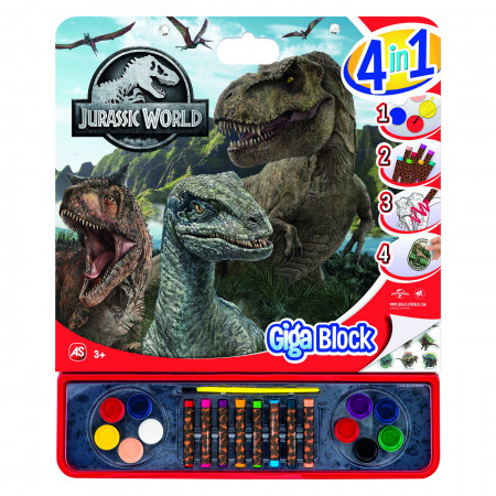 Jurassic World Set Pentru Desen Giga Block 4 In 1
