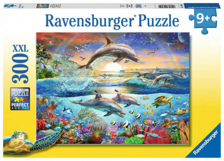 Puzzle Paradisul Delfinilor, 300 Piese
