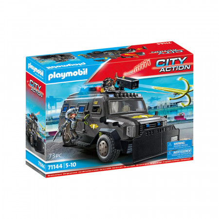 Set de joaca Playmobil - Vehiculul De Teren Al Echipei Swat