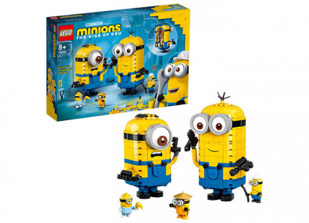Set LEGO Minions - Figurine Minioni din caramizi (75551)
