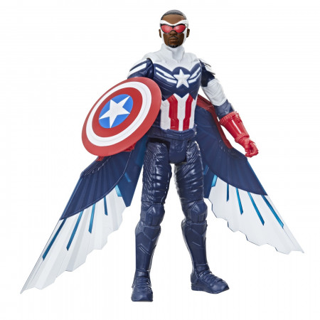 Avengers Titan Hero Figurina Captain America Sam Wilson 30Cm