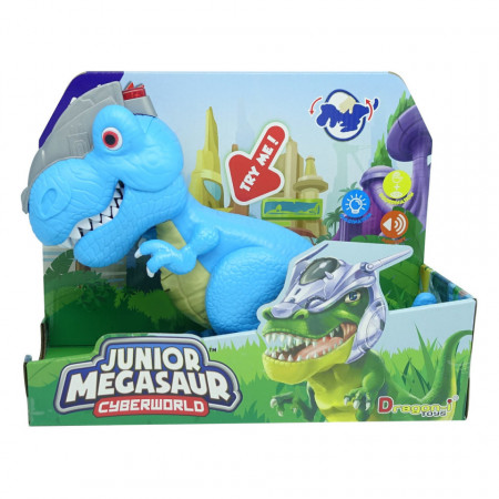 Dinozaur Junior Cyberworld T-Rex Albastru