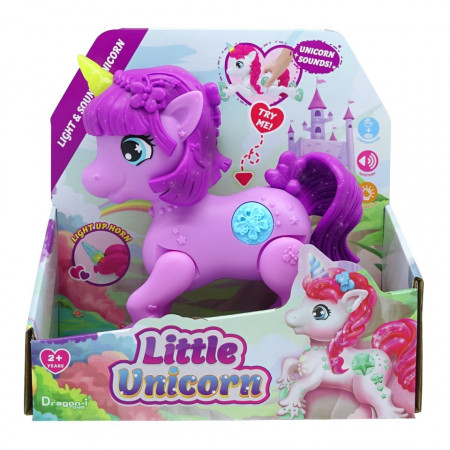 Jucarie interactiva Unicorn Junior Cu Lumini Si Sunete - Violet
