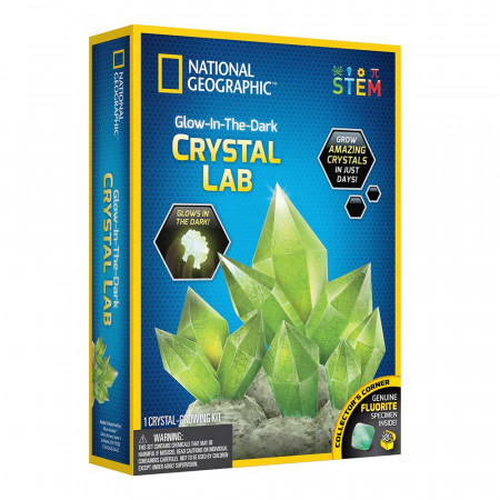 National Geographic - Kit Creativ Laborator De Crestere Cristale Verzi