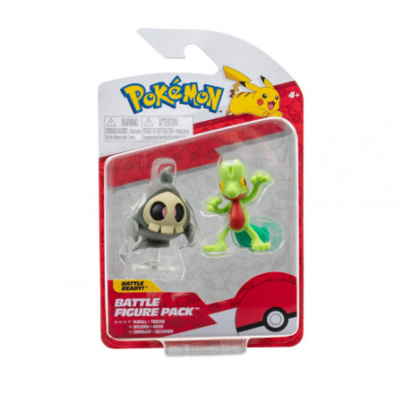 Set figurine de actiune Pokemon, Treecko si Duskull