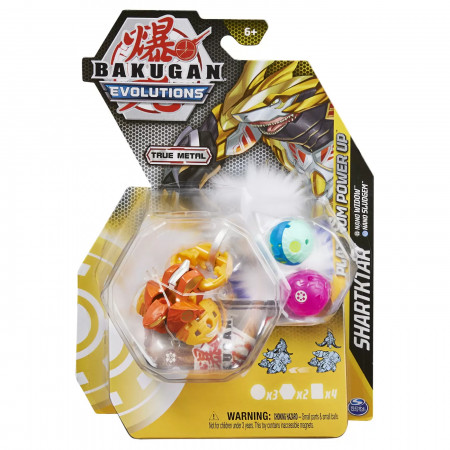 Bakugan Platinum Powerup S4 Shartktar, Nano Widow Si Nano Sludgem