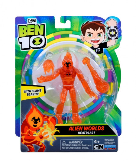 Figurina Ben 10 Alien Worlds Heatblast, 12 Cm