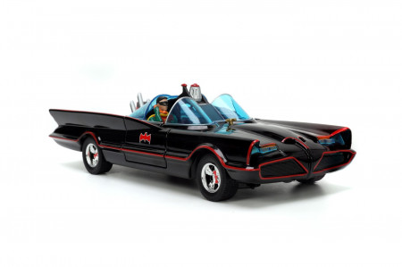 Jada Batman Set Masinuta Metalica Batmobile 1:24 Si 4 Figurine