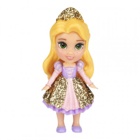 Mini papusa Disney Princess, model Rapunzel, 8cm