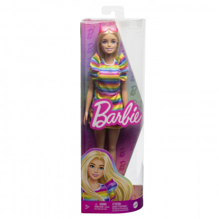 Papusa Barbie Fashionista Blonda Cu Aparat Dentar