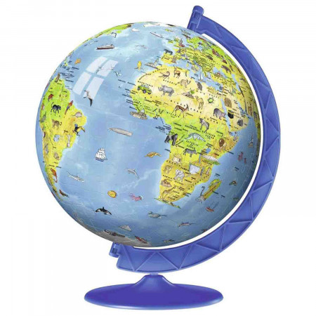 Puzzle 3D Copii - Globul Lumii, 180 Piese