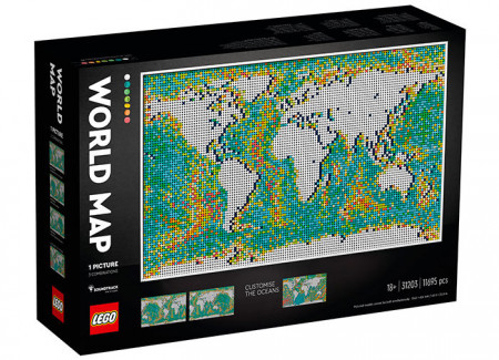 Set LEGO Art - Harta lumii (31203)