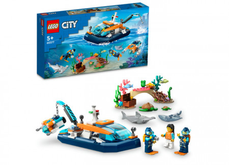 Set LEGO City - Barca pentru scufundari (60377)