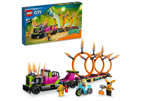 Set LEGO City - Camion de cascadorii (60357)