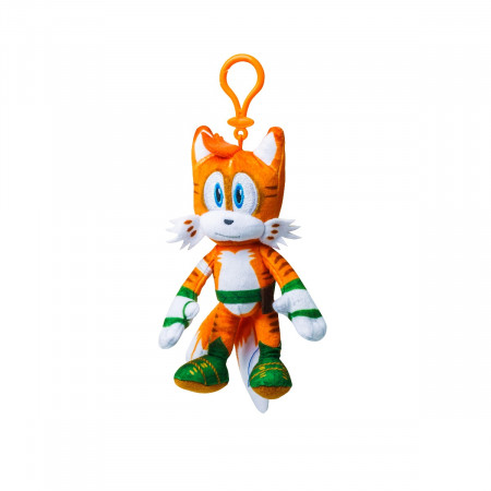 Sonic Prime - Jucarie de plus cu agatatoare, 15 cm, Tails, strip