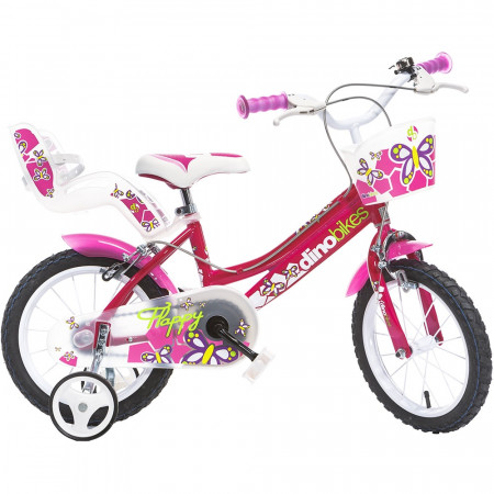 Bicicleta copii Dino Bikes 16'' Flappy fuchsia