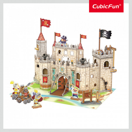 Cubic Fun - Puzzle 3D Castelul Piratilor 183 Piese