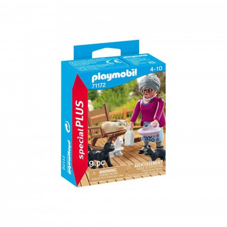 Figurina Playmobil Bunicuta Cu Pisici
