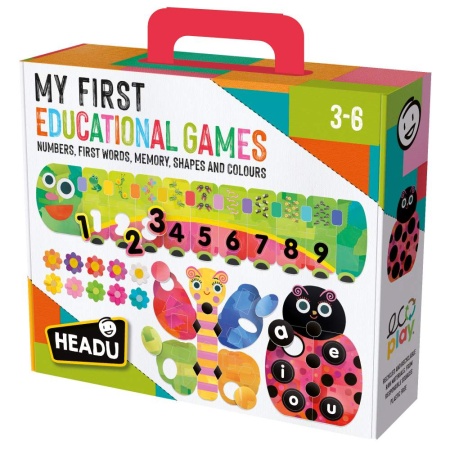 Headu - Ecoplay Primul meu joc Educational memoreaza formele, culorile, numerele si vocalele