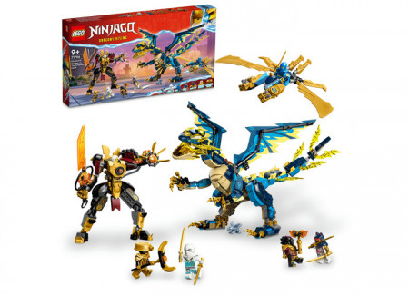 Set LEGO Ninjago - Dragonul Elemental vs. Robotul Imparatesei (71796)
