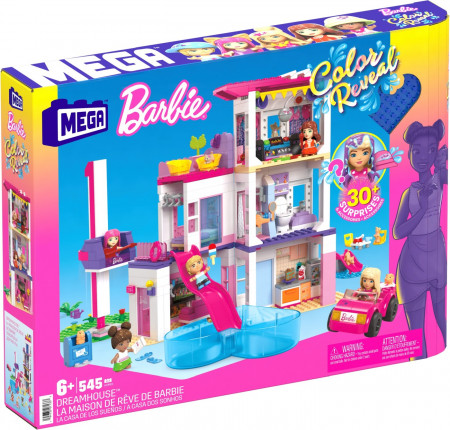 Barbie Mega Bloks Set De Joaca Dreamhouse Barbie Color Reveal