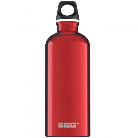 Bidon din aluminiu Traveller Red, 0.6l