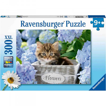 Puzzle Pisicuta Intre Flori, 300 Piese