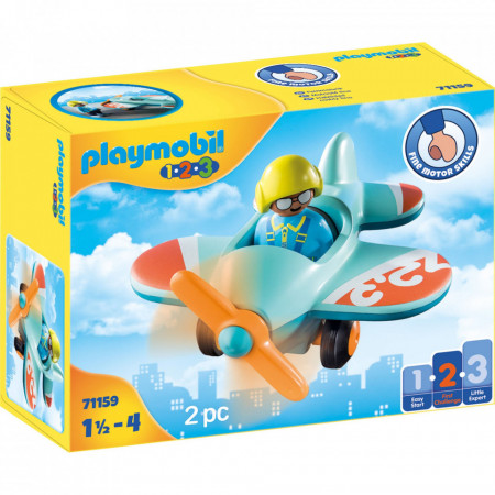 Set de joaca Playmobil 1.2.3, Avion