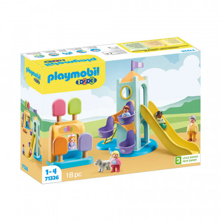 Set de joaca Playmobil - 1.2.3 Castel De Aventura Cu Stand De Inghetata