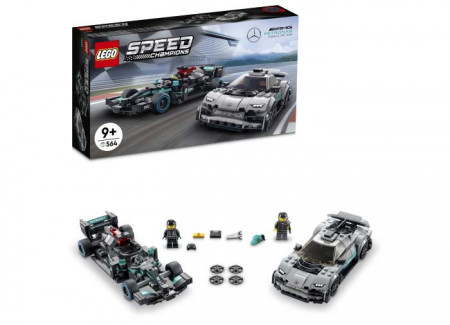 Set LEGO Speed Champions - Pachet Dublu Mercedes (76909)