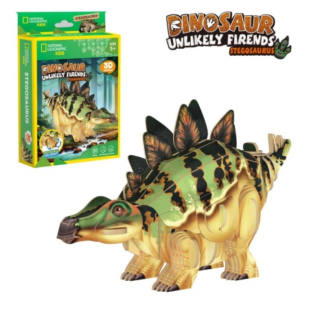 Cubic Fun - National Geographic Dinozauri Puzzle 3D Stegozaur 51 piese