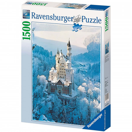 Puzzle Castelul Neuschwanstein Iarna, 1500 Piese