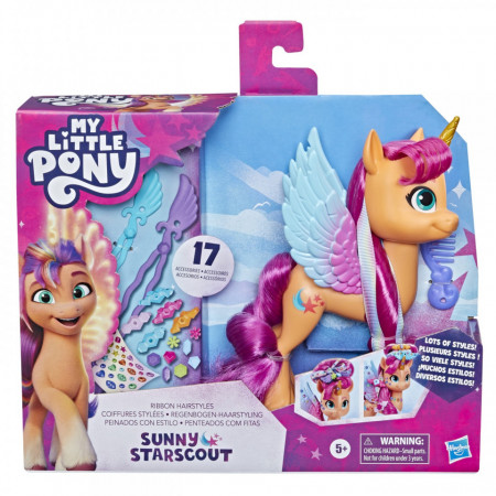My Little Pony Ribbon Hairstyles Figurina Sunny Starscout