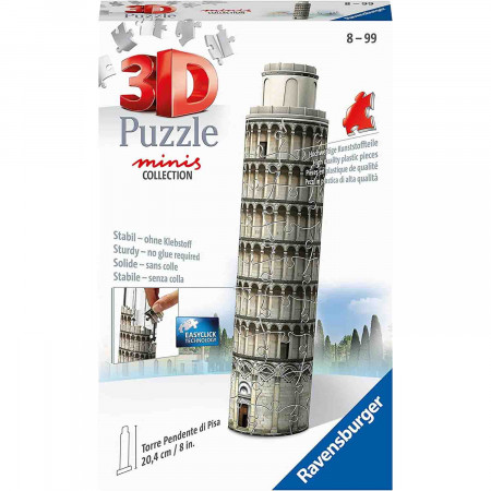 Puzzle 3D Mini Turnul Din Pisa, 54 Piese