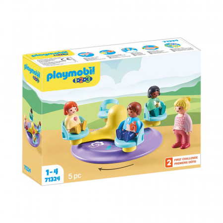 Set de joaca Playmobil - 1.2.3 Carusel Cu Numere