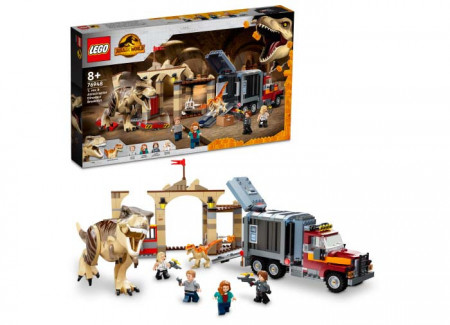 Set LEGO Jurassic World - Evadarea dinozaurilor T.rex si Atrociraptor (76948)
