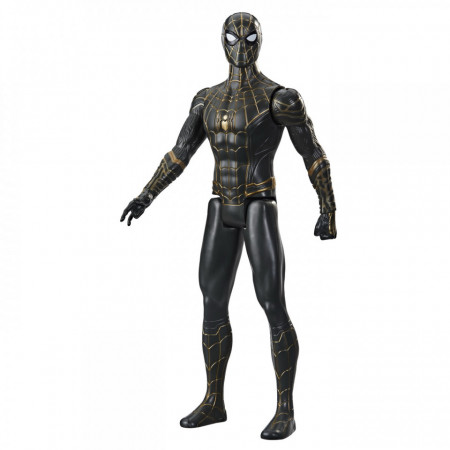 Spiderman Figurina Spiderman Costum Negru Si Auriu 30Cm