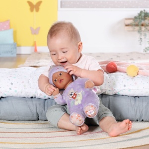 BABY born - Bebelus negru cu hainute violet 30 cm - Img 4