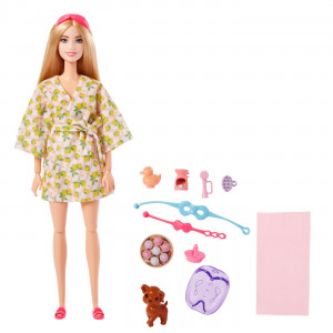 Barbie Set De Joaca Cu Accesorii Papusa Barbie O Zi La Spa - Img 1
