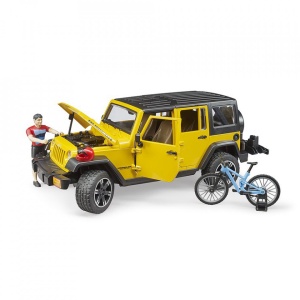 Bruder - Jeep Wrangler Unlimited Rubicon Cu Bicicleta Si Ciclist - Img 3