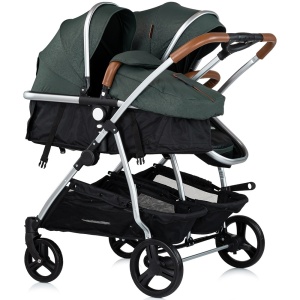 Carucior gemeni Chipolino Duo Smart 2 in 1 basil - Img 2