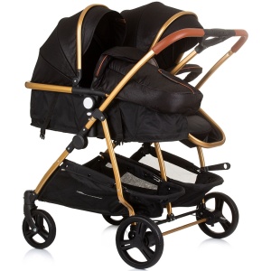 Carucior gemeni Chipolino Duo Smart 3 in 1 obsidian gold - Img 3