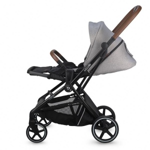 Carucior modular 2in1 Coccolle Saliara Greystone+Cos auto 0-13 kg gb Idan Satin Black - Img 5