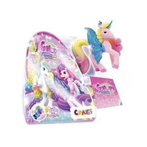Craze - Galupy figurina Unicorn curcubeu cu aripi sclipitoare si coroana decorata cu un cristal Swarovski - Img 3