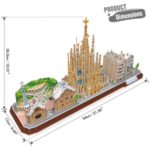 Cubic Fun - Puzzle 3D Barcelona 186 Piese - Img 4