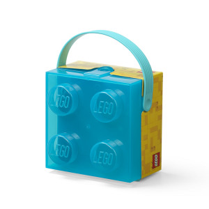 Cutie LEGO 2x2 - albastru transparent - Img 2