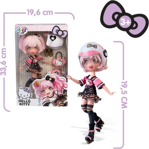 Hello Kitty - Papusa Manga Golden Diva Roller cu accesorii - Img 2