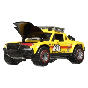 Hot Wheels Masinuta Metalica Cu Sistem Pull Back Porsche 914 Safari Scara 1:43 - Img 3